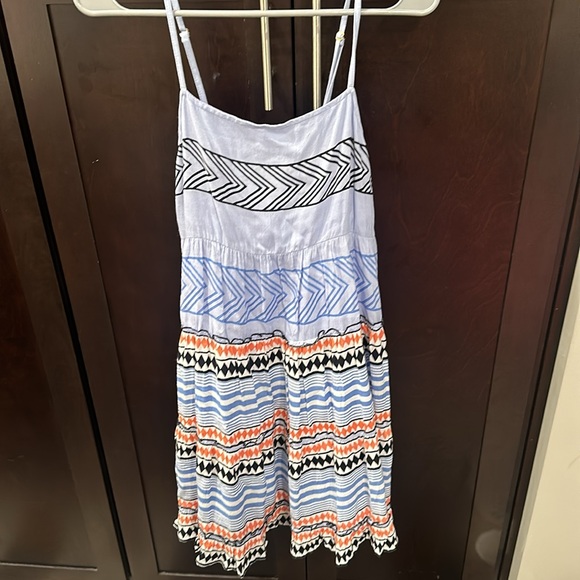 THML Anthropologie Embroidered Boho Sundress Shift Dress Medium - Picture 2 of 3